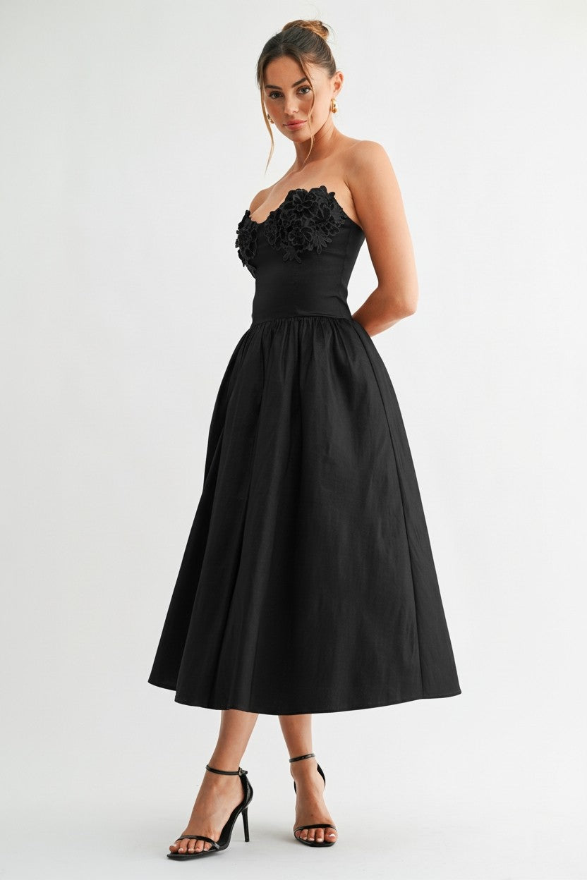 in bloom midi dress