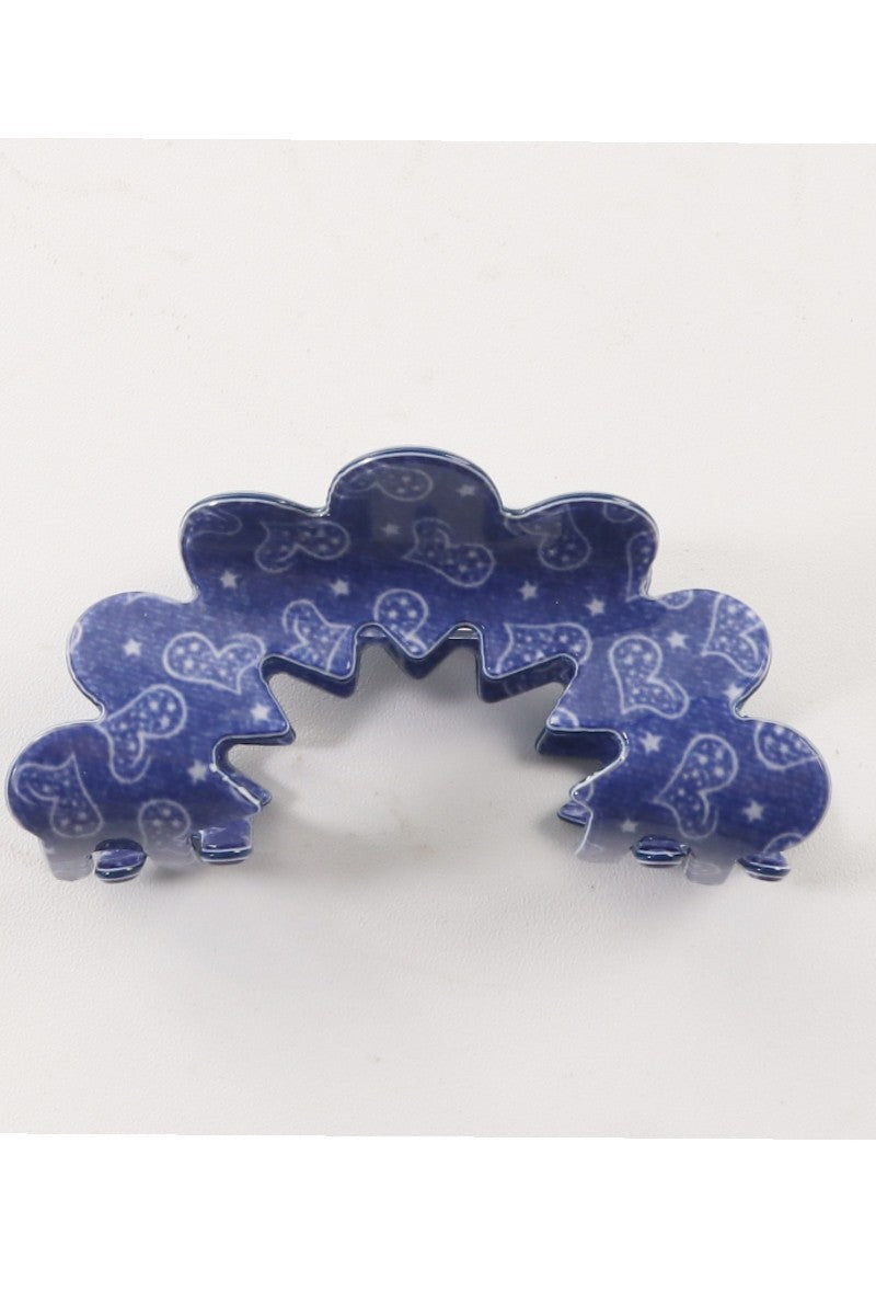 Wavy Porcelain Claw Clip