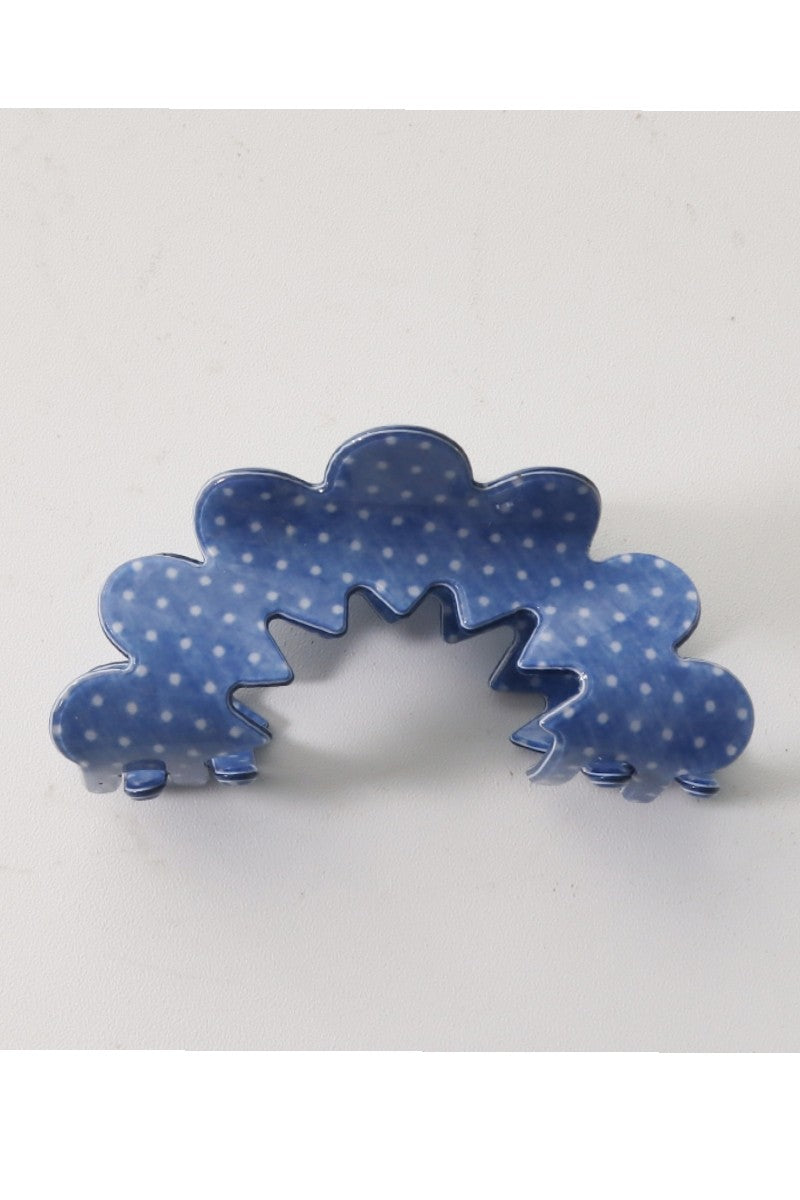 Wavy Porcelain Claw Clip