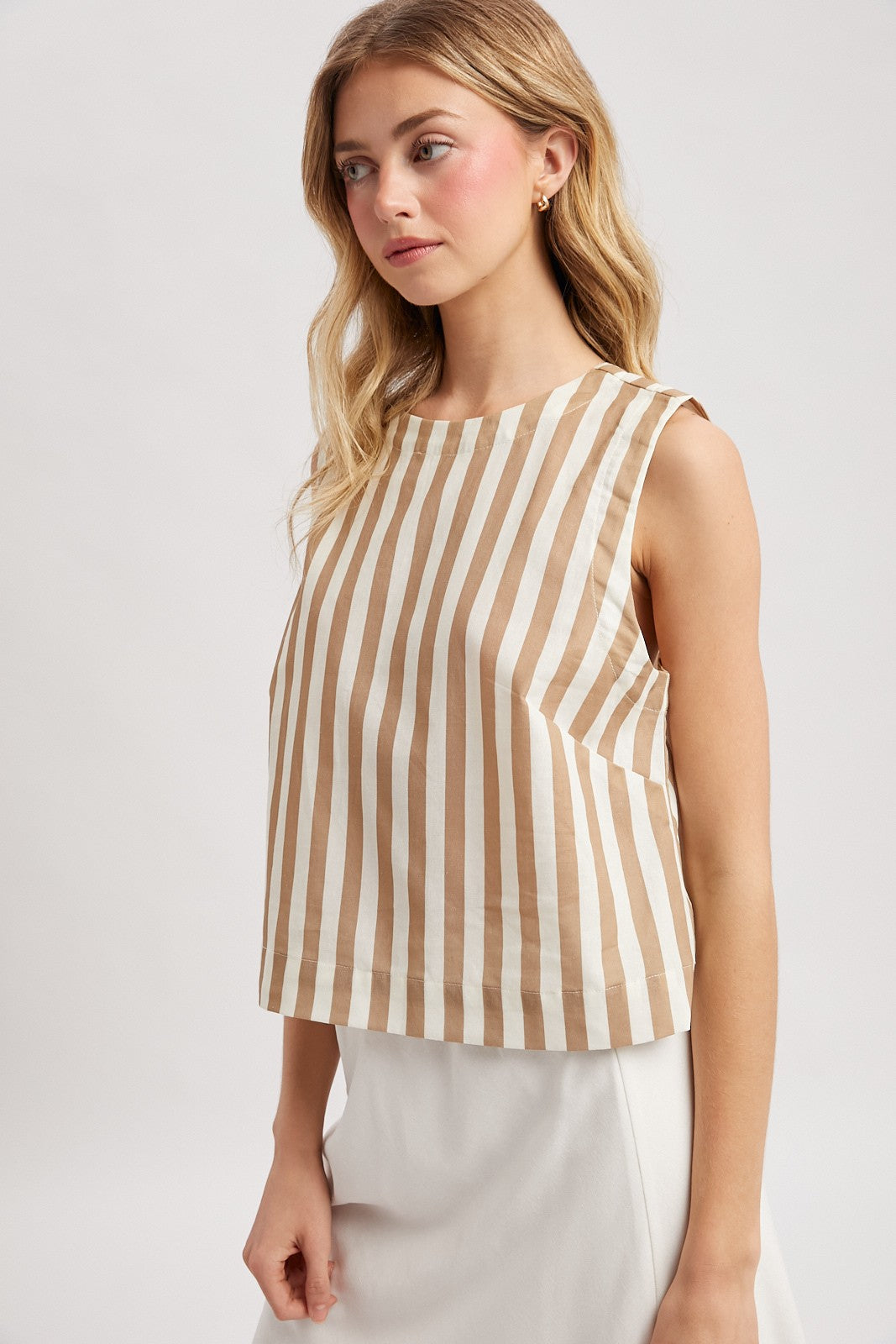boardwalk babe striped tank