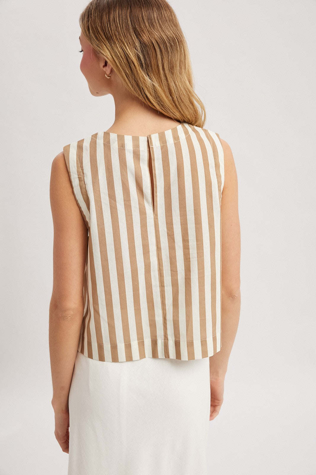 boardwalk babe striped tank