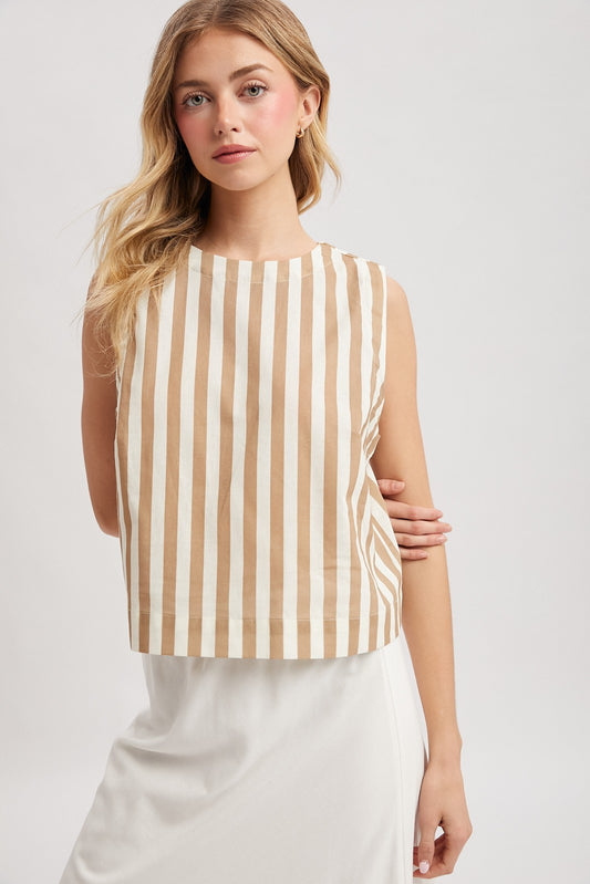 boardwalk babe striped tank