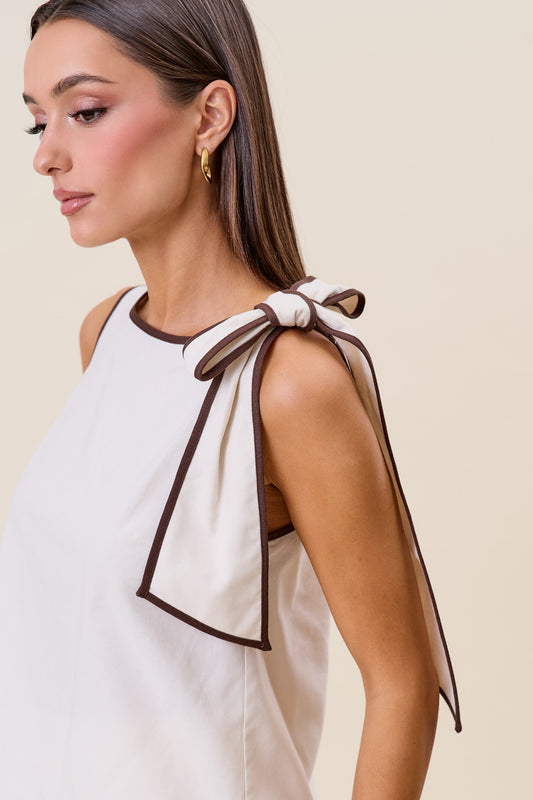 bow shoulder top