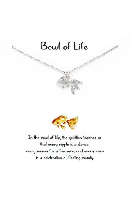 Goldfish Pendant Short Necklace