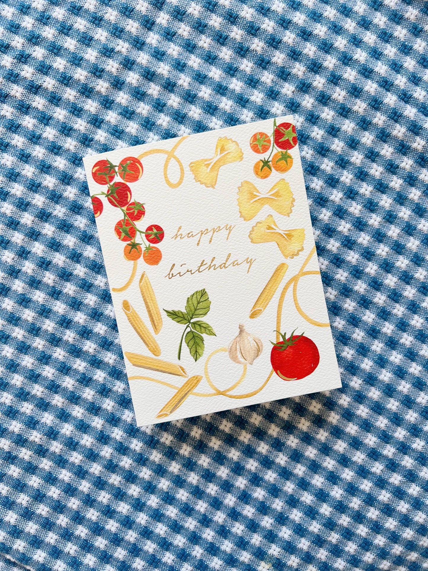 Pasta Party Birthday Greeting Card