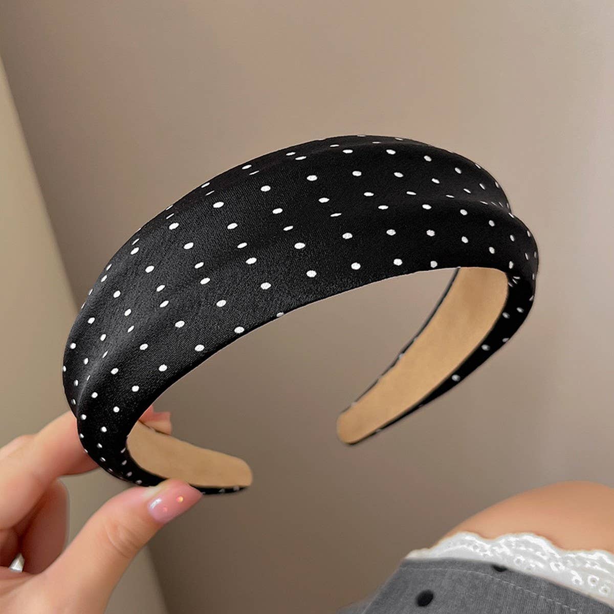 Polka Dot Wide Headband