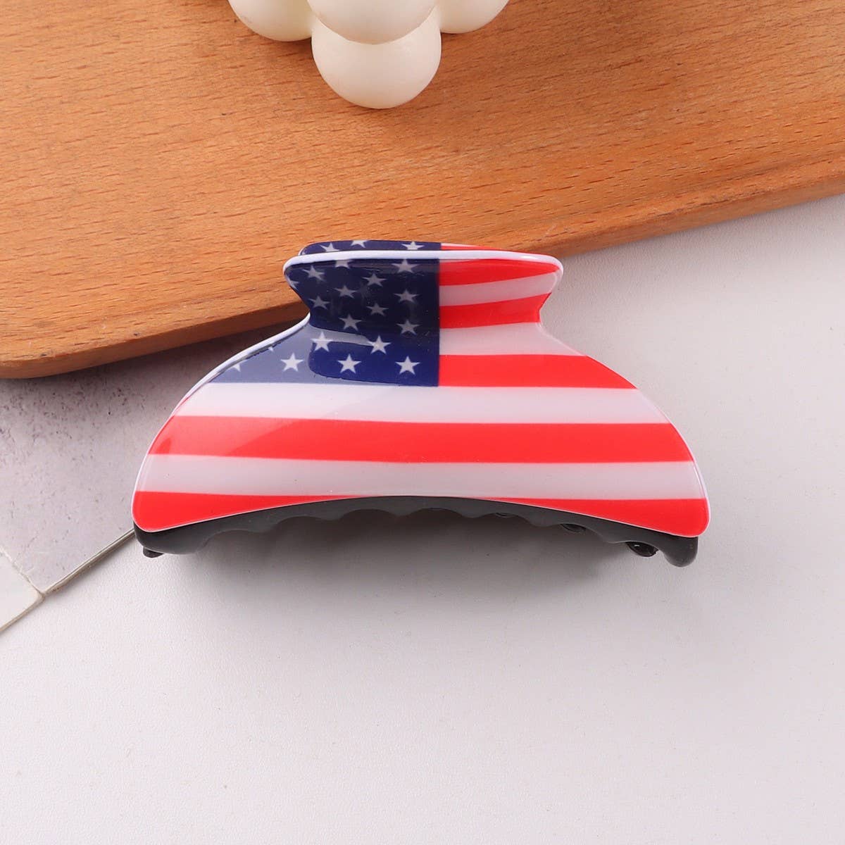 Stars & Stripes RECTANGLE HAIR CLAW CLIPS