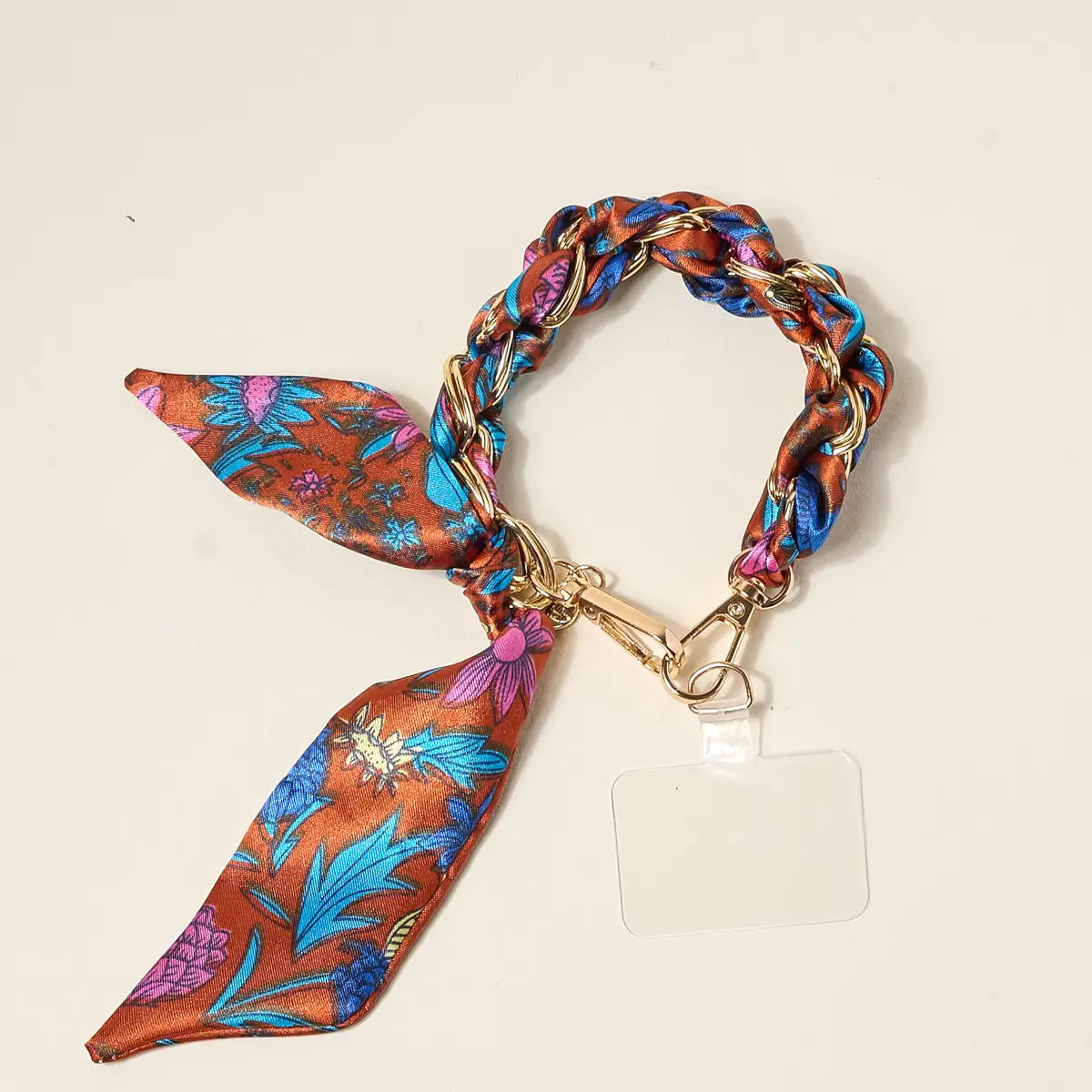 call me later phone scarf-vibrant bloom