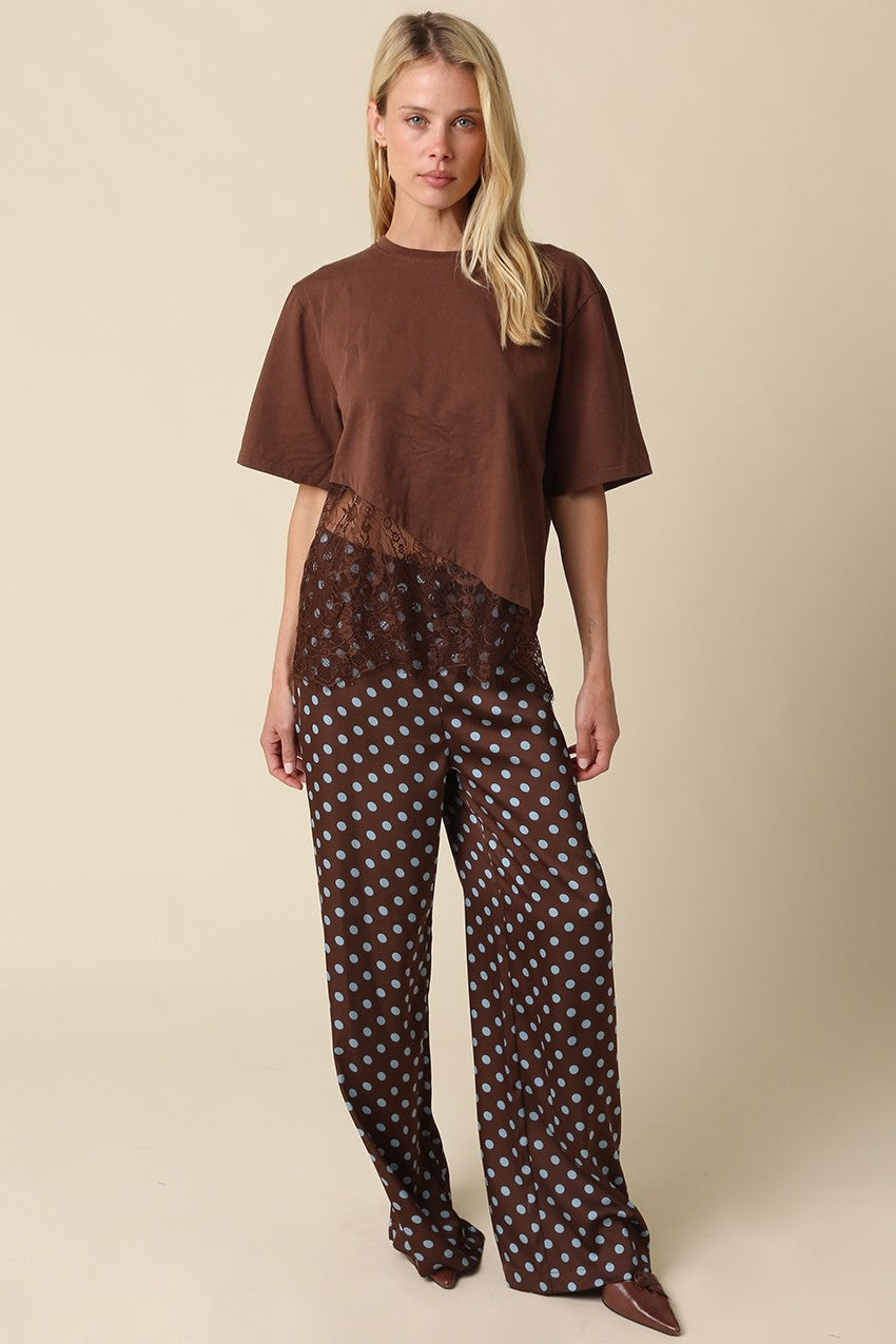 camila layered hem tee top