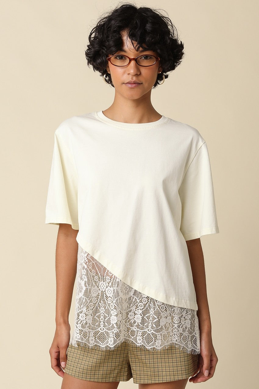 camila layered hem tee top