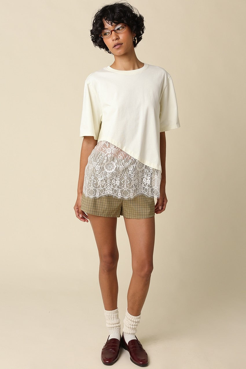 camila layered hem tee top