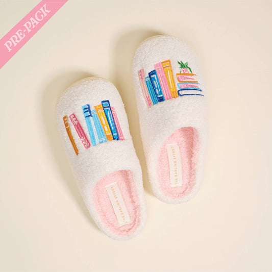 Fuzzy Slippers–Book Nook