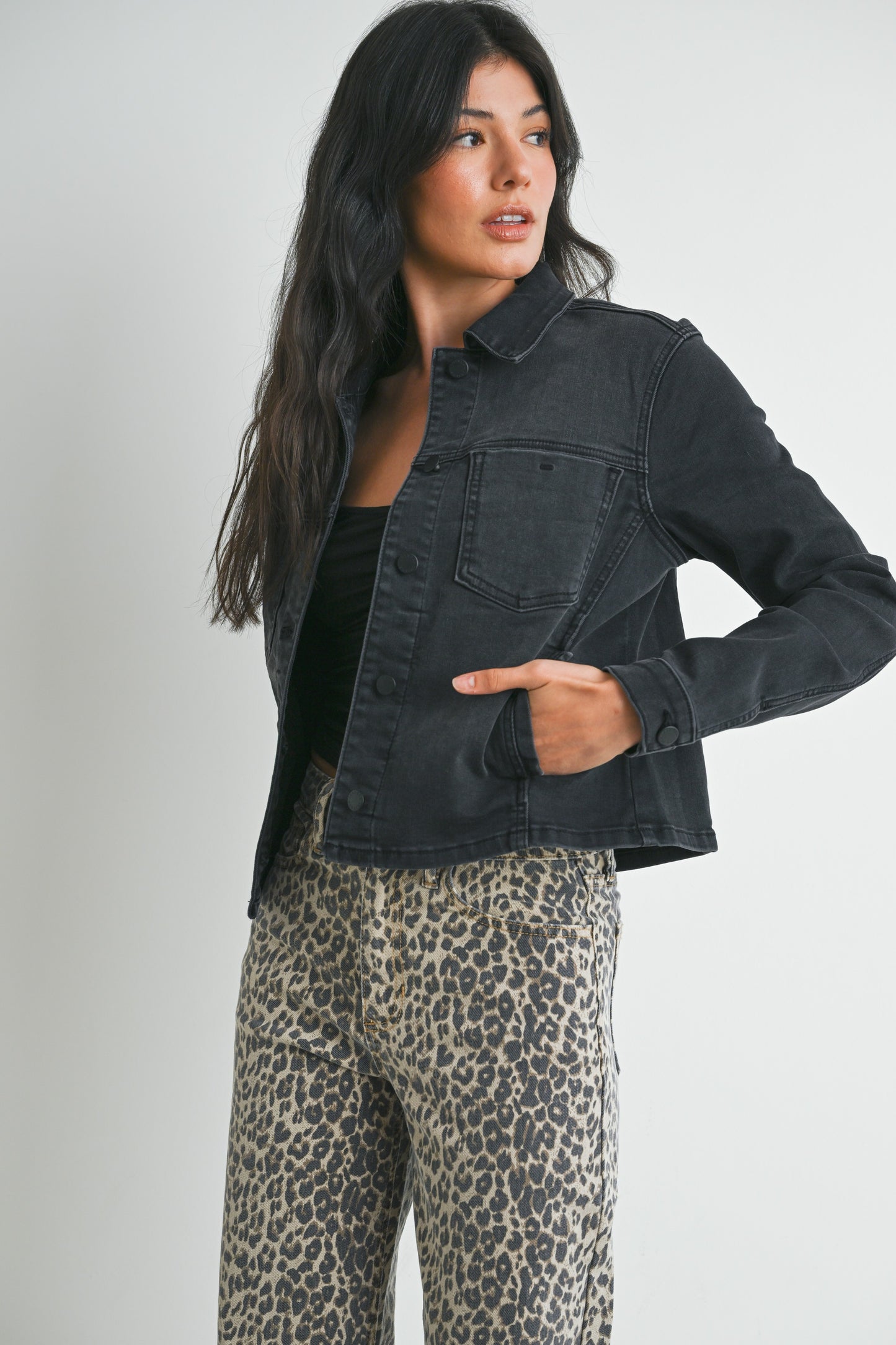 classic stretch denim jacket