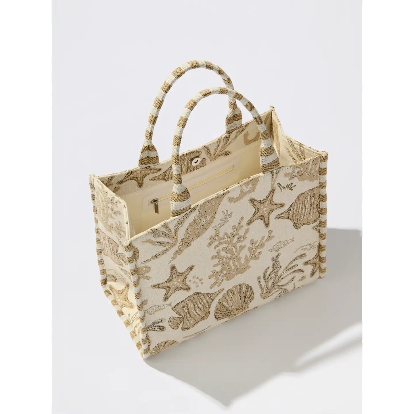 coastal jacquard tote