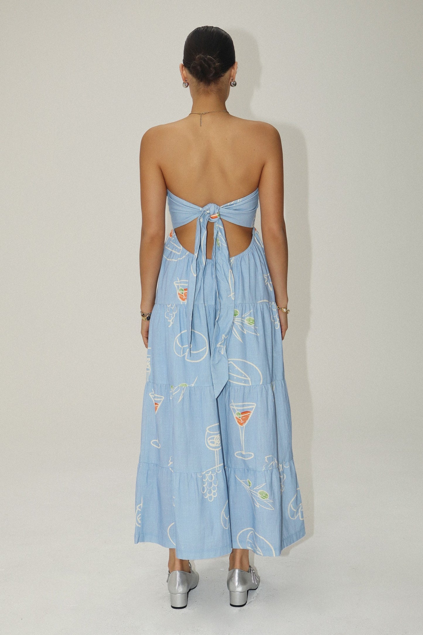 cocktail hour strapless dress