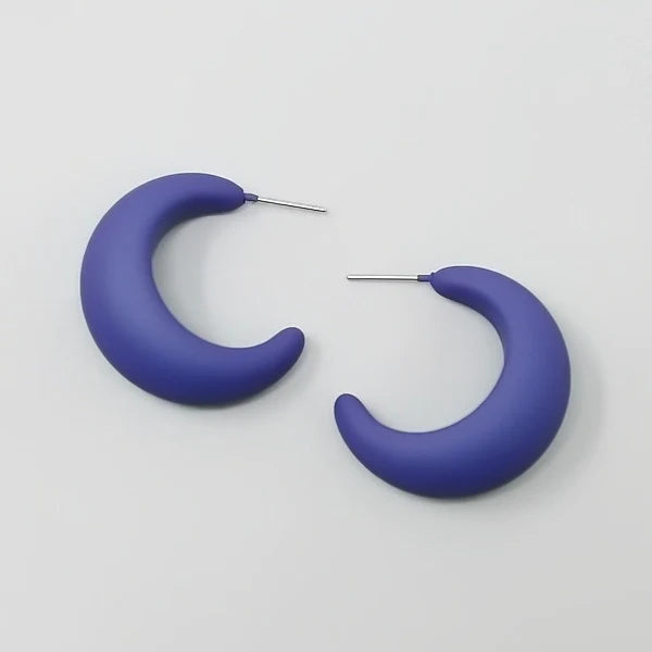 colored hoop earrings