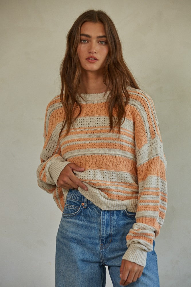 coralie striped sweater