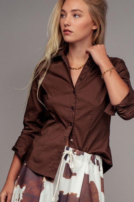 Classic Cotton Western Button-down