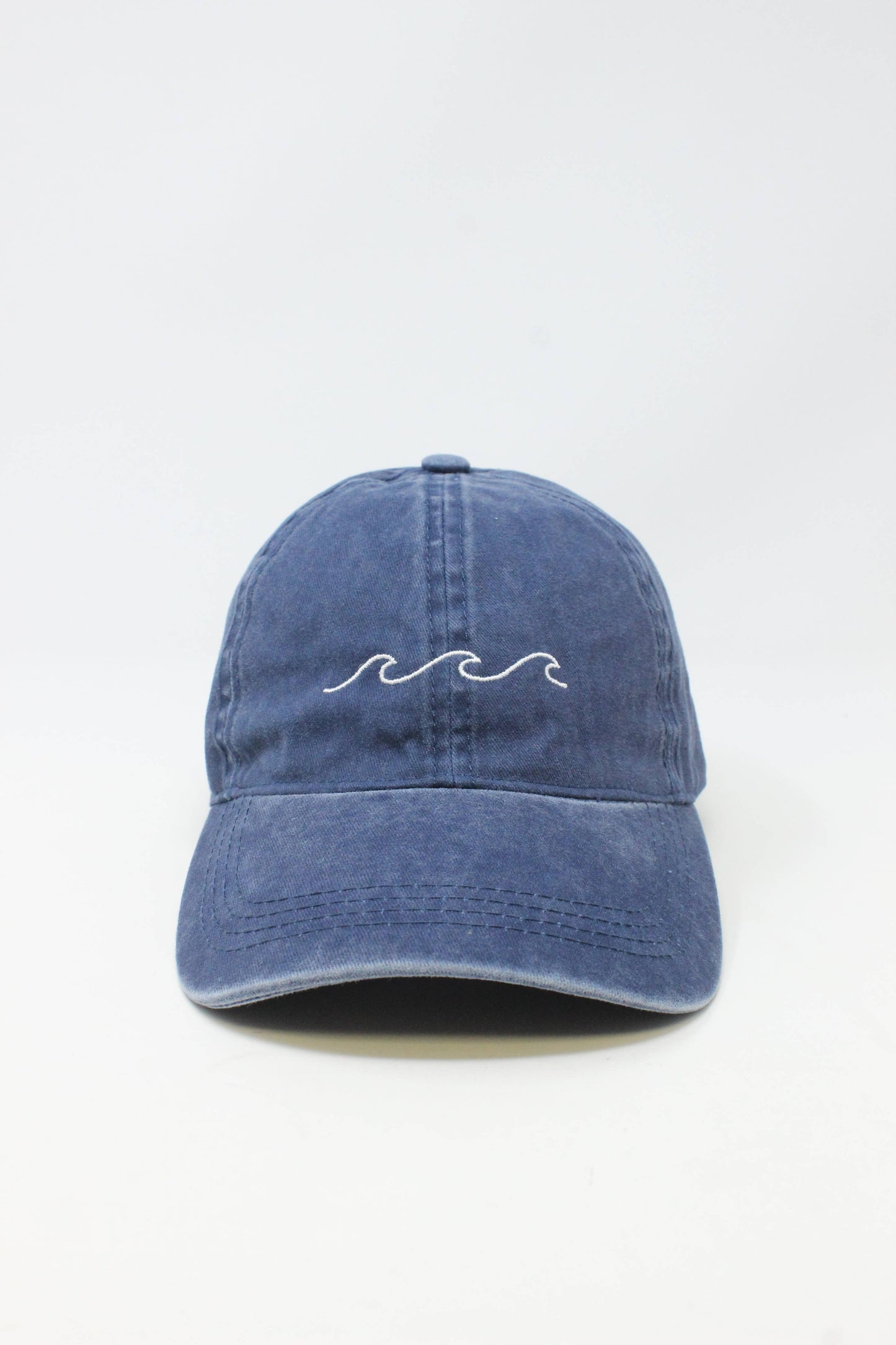 LCAP031 - "Waves" Embroidery Washed Baseball Cap