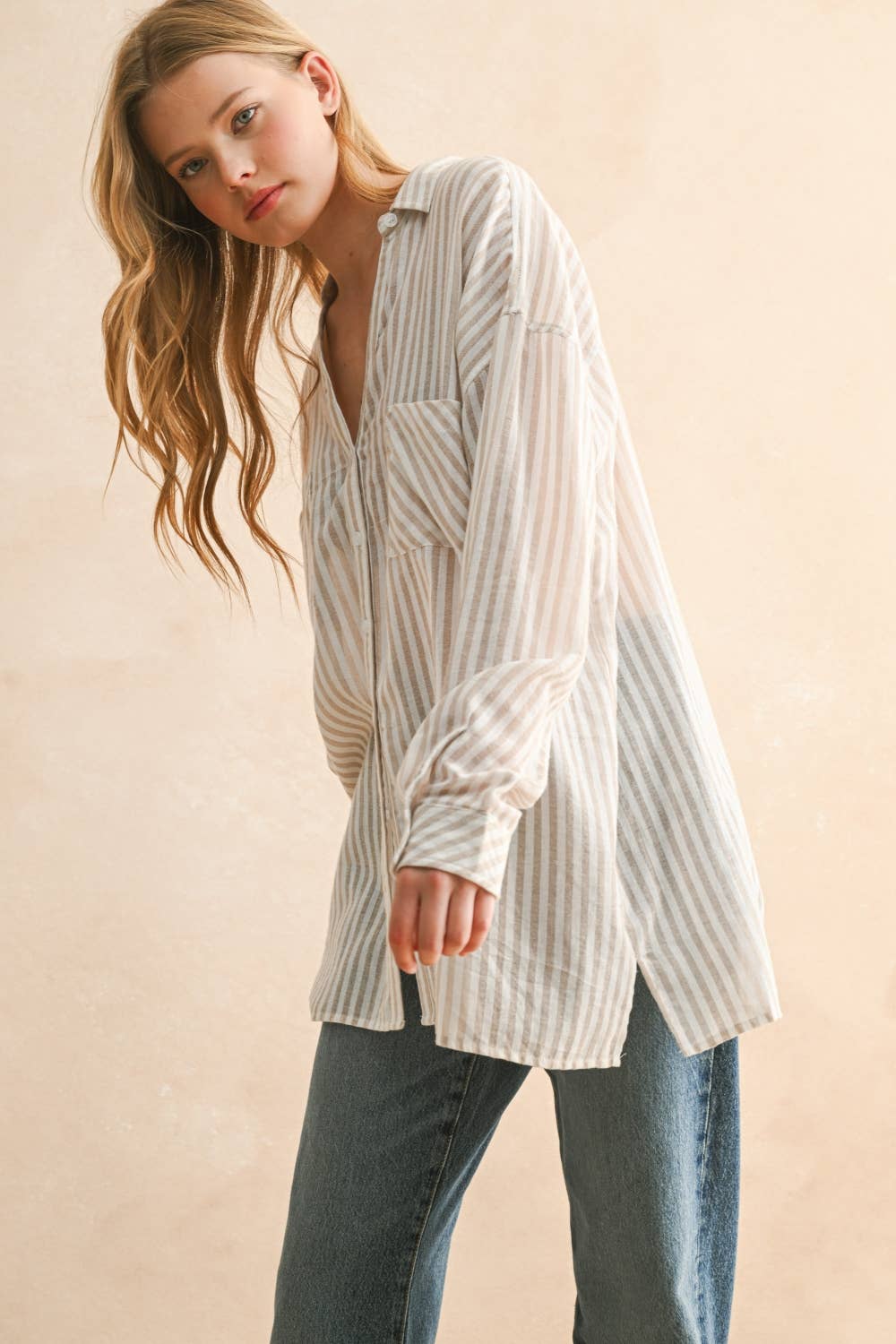 beach comber button down