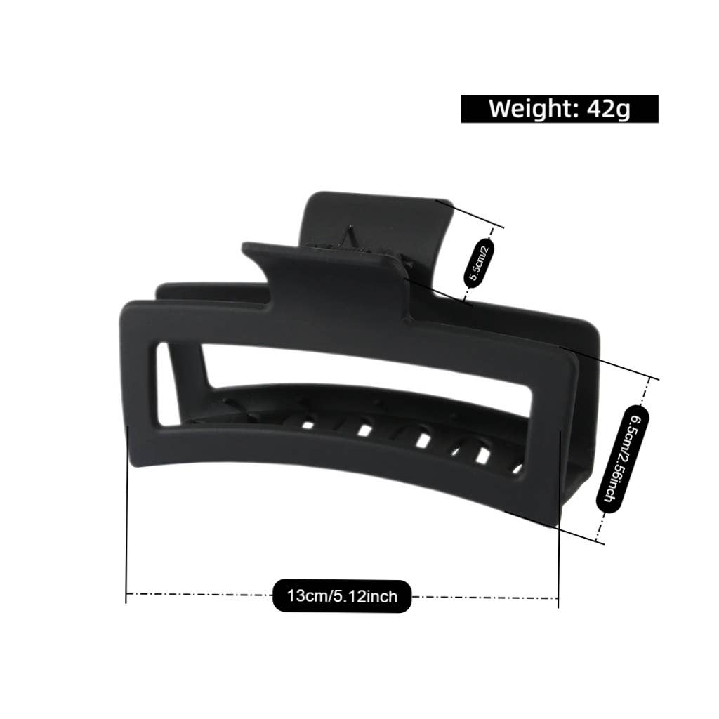 5.12" Jumbo Flat Hair Claw Clip – Strong Hold