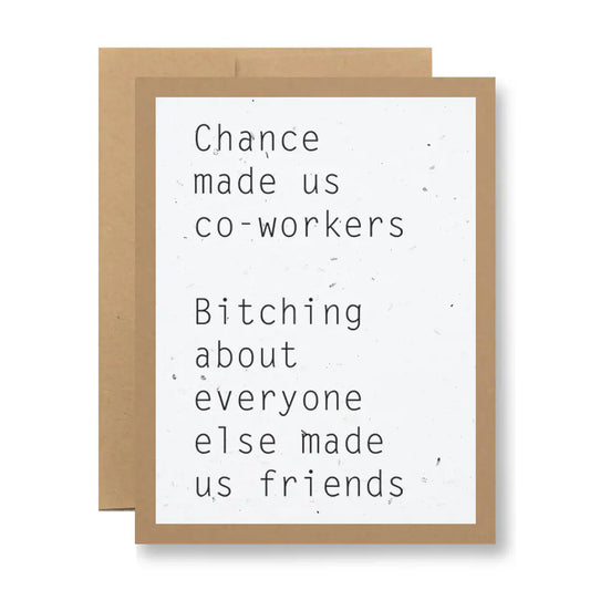Plantable Seed Paper Greeting Card - ...Made Us Friends