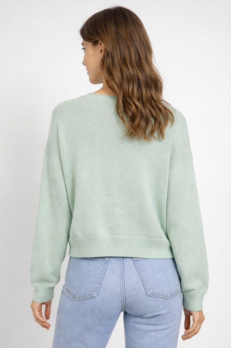 double fish knit sweater