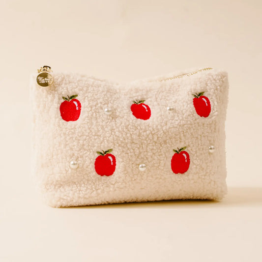 Teddy Pouch-Apples & Pearls