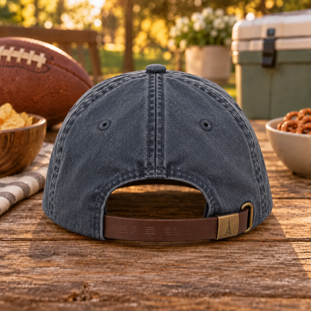 Game Day Football Embroidered Hat – Navy