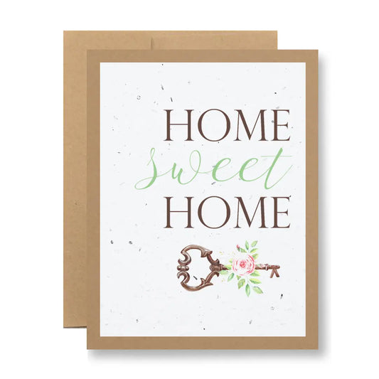 Plantable Seed Paper Greeting Card - Home Sweet Home