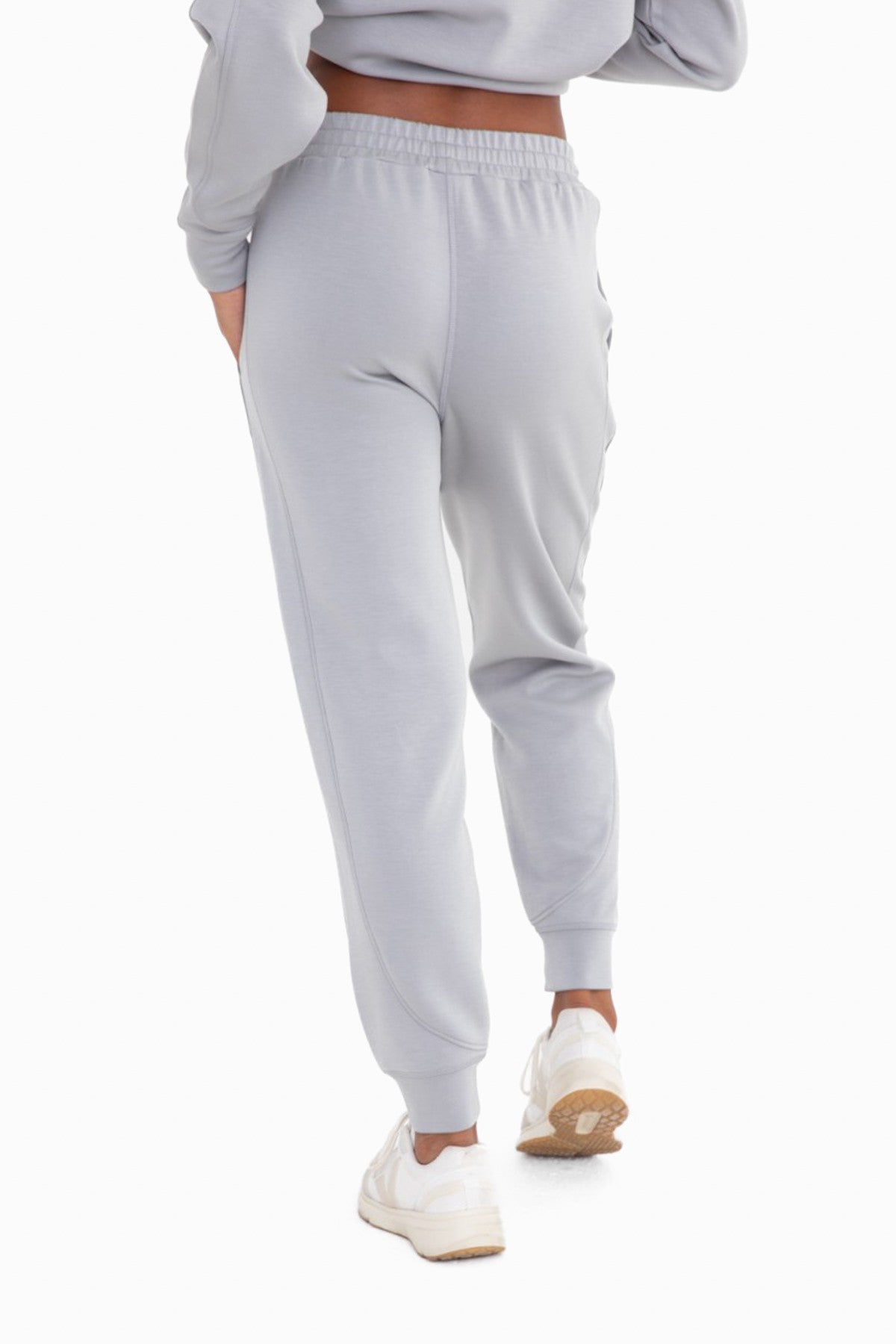 elevated contrast seam jogger