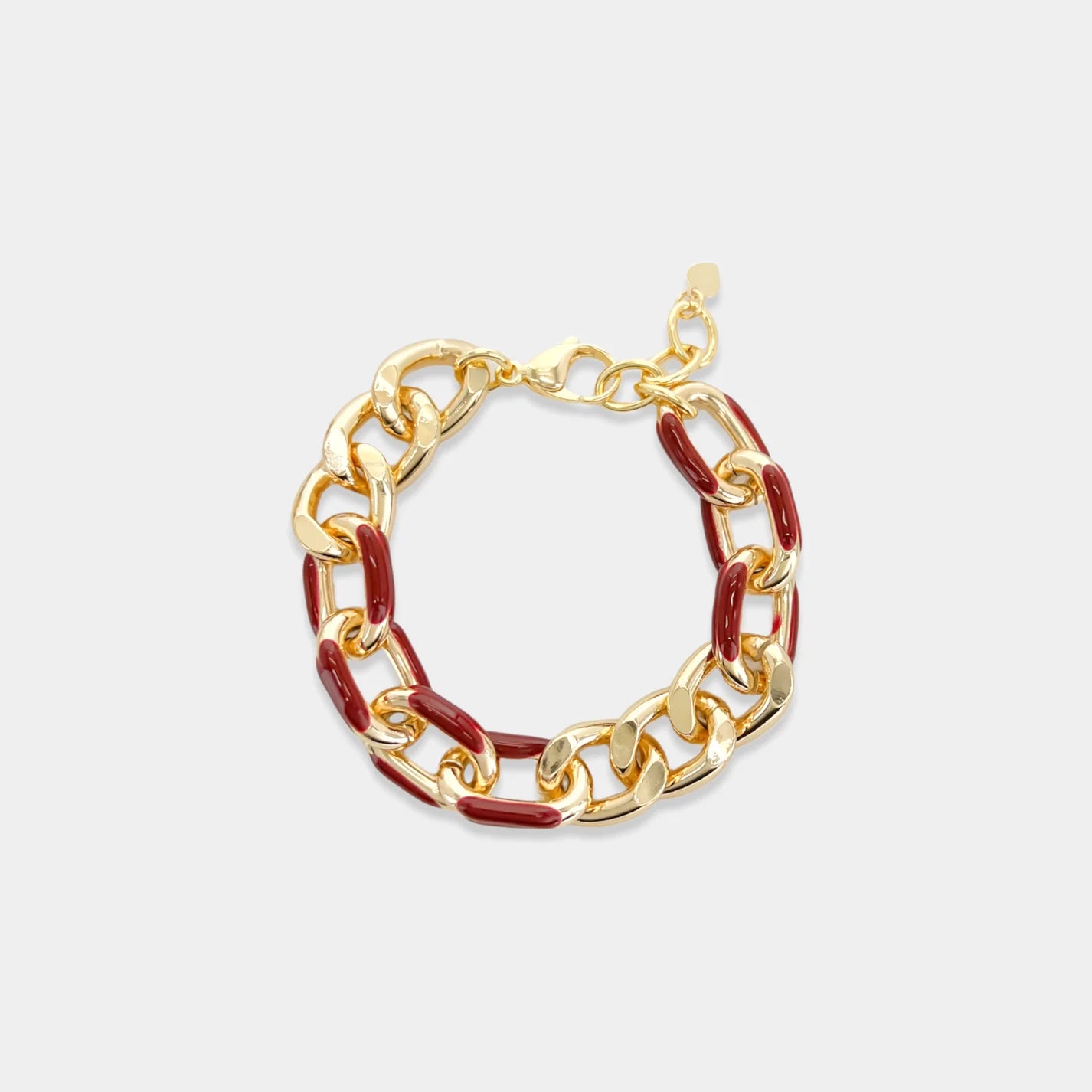 enamel chain bracelet