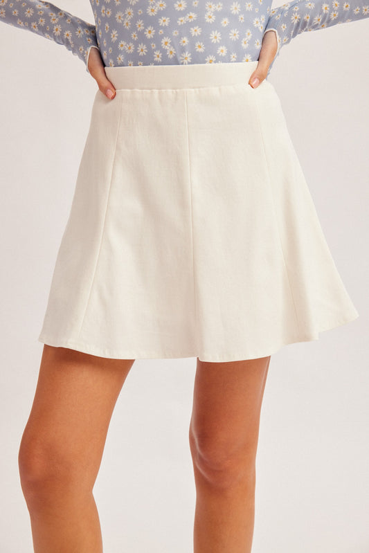 evangaline flared mini skirt