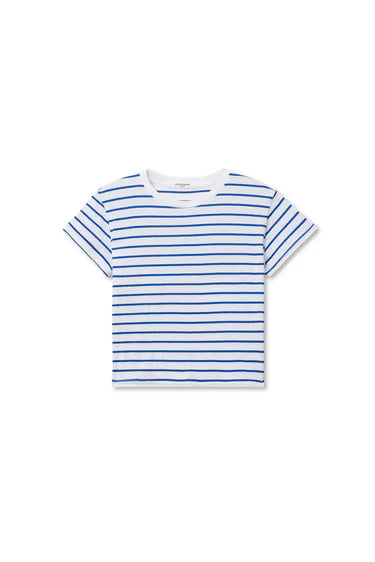 everett stripe tee-cobalt