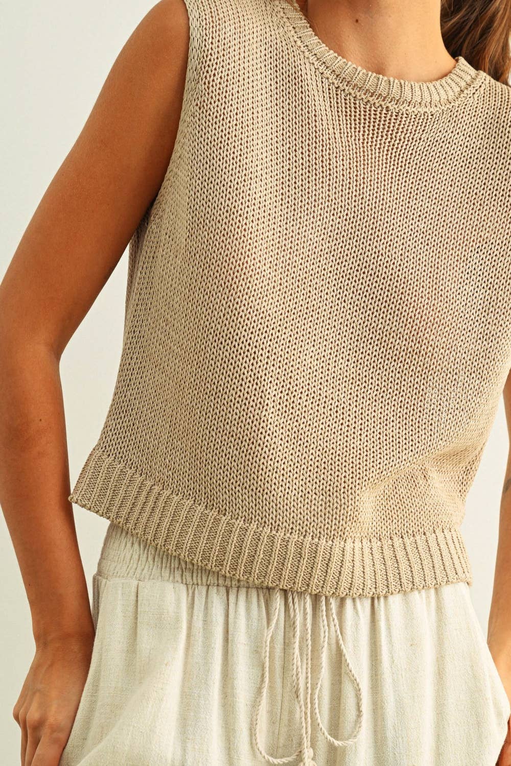 Lucy Sleeveless Knit Top