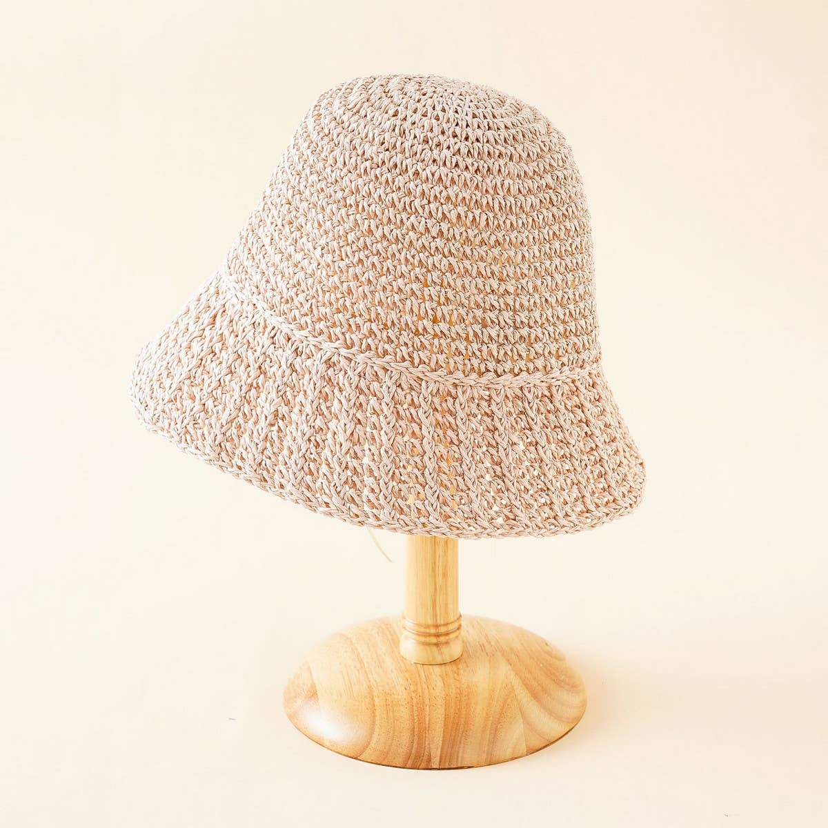 STRAW BUCKET HAT