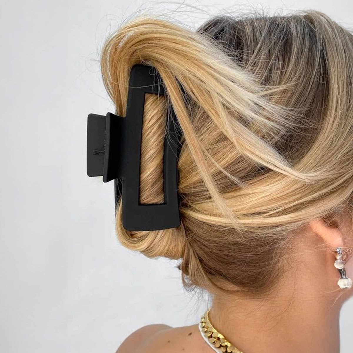5.12" Jumbo Flat Hair Claw Clip – Strong Hold