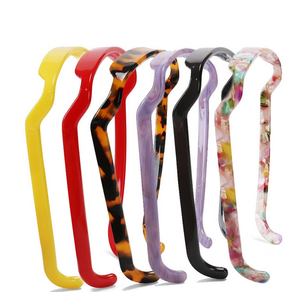 ACETATE SQUARE SUNGLASSES HEADBAND