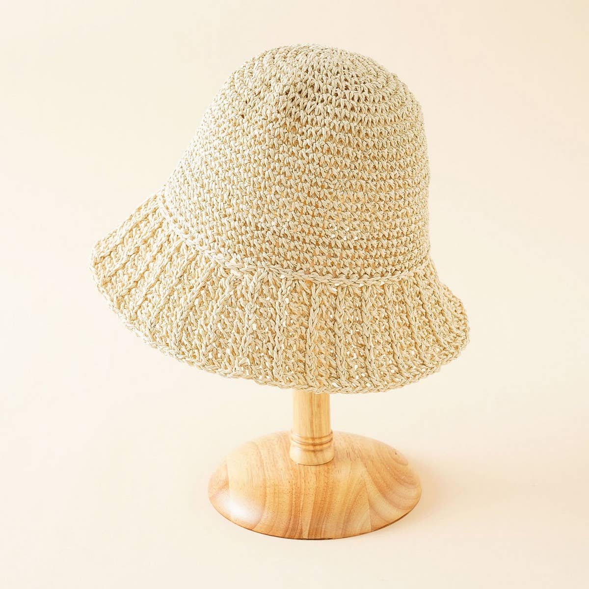 STRAW BUCKET HAT