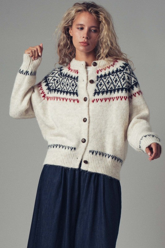 Nordic Fair Isle Cardigan