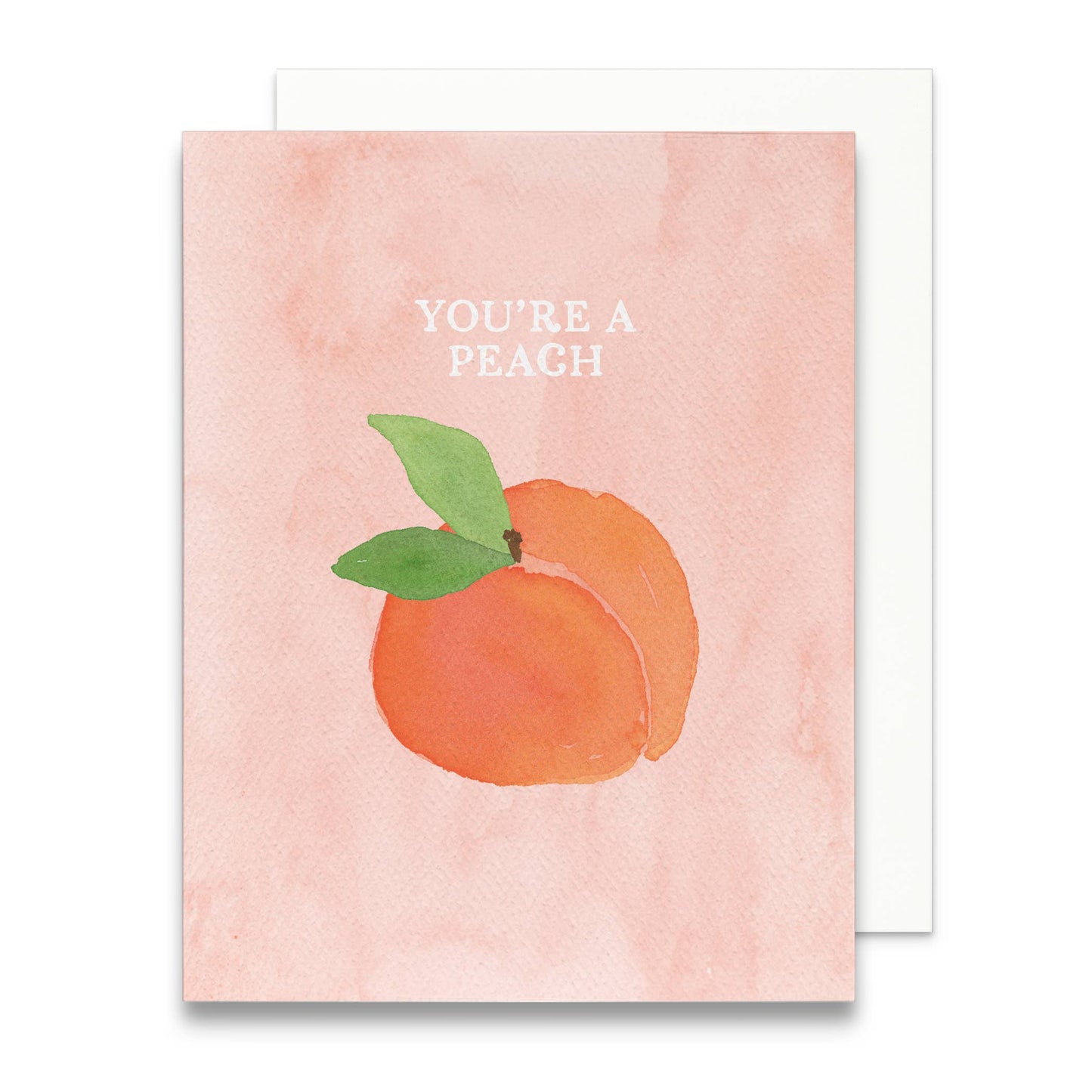 "You're a Peach" Thank You Greeting Card