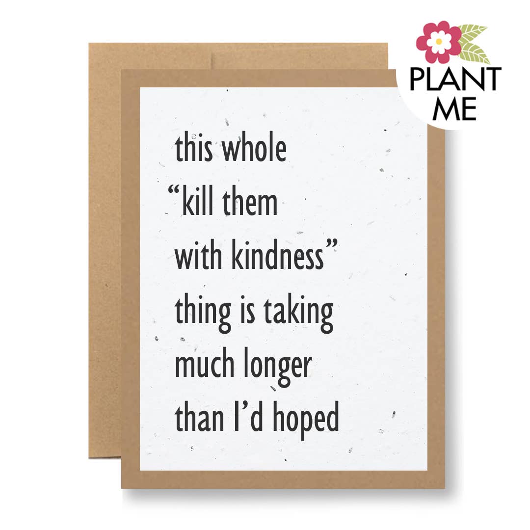 Wildflower Seed Paper Greeting Card - ...than I'd hoped