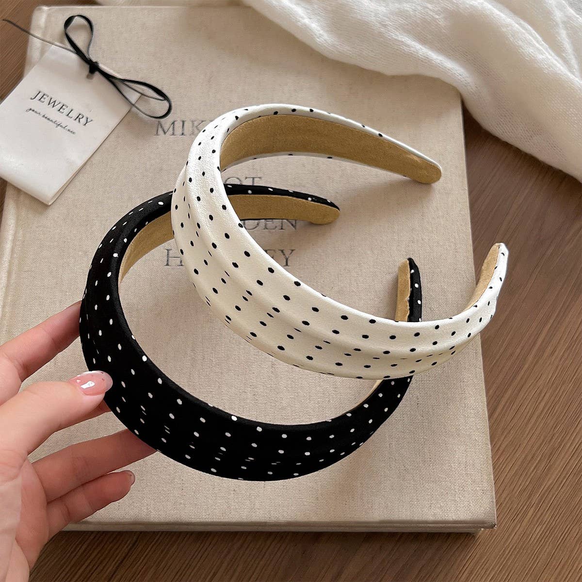 Polka Dot Wide Headband