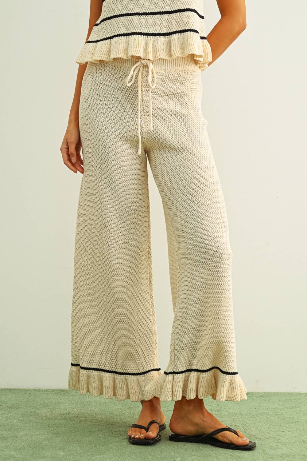 Ruffle Hem Pants
