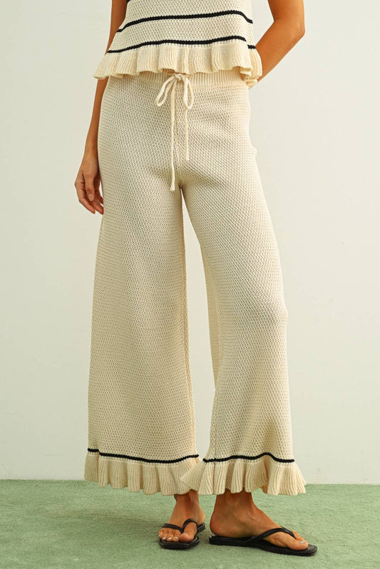 Ruffle Hem Pants