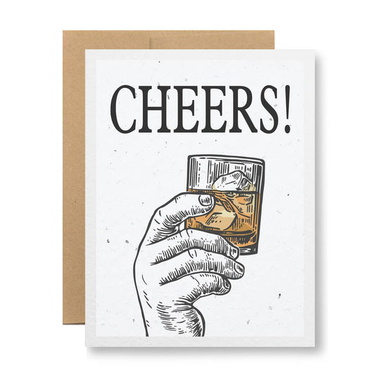 Plantable Seed Paper Greeting Card - Cheers!