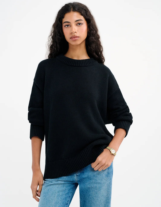 fair isle sweater-black
