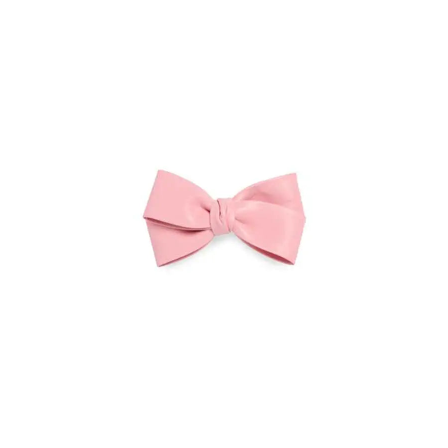 faux leather bow clip
