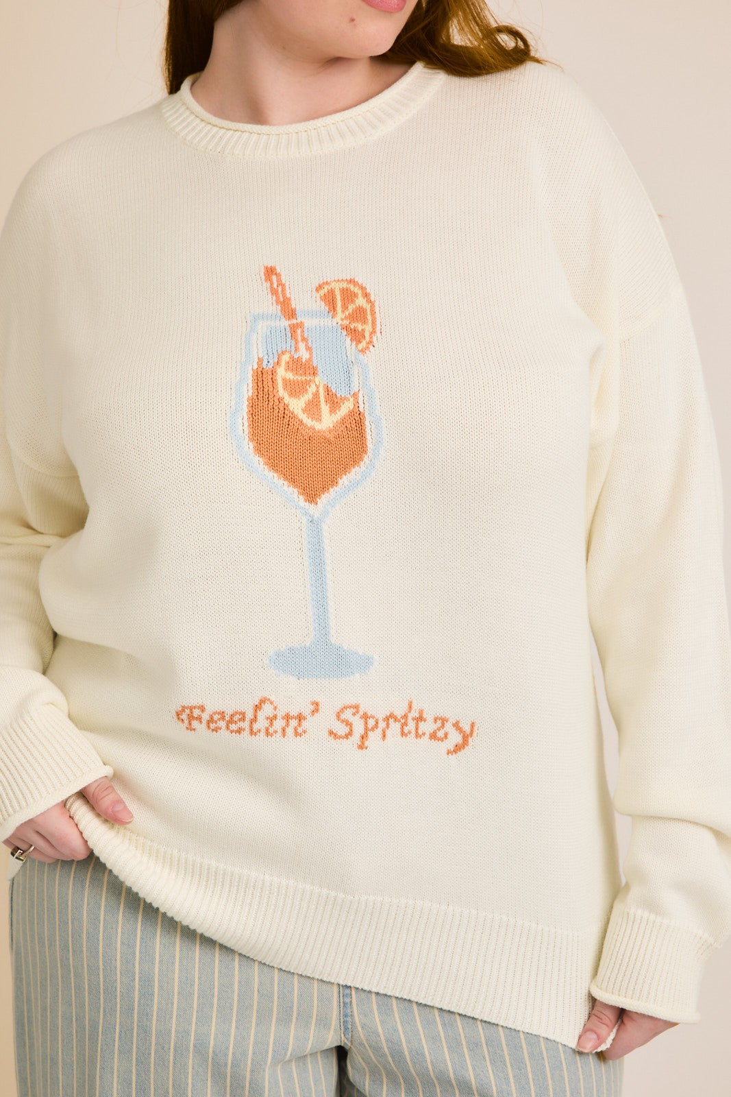 feelin spritzy sweater-curvy