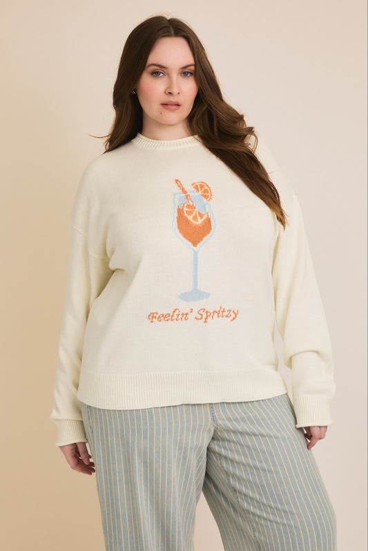 feelin spritzy sweater-curvy